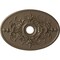 Ekena Millwork Alexa Medallion (Canopies up to 5 5/8"), 30 3/4"W x 21 1/4"H x 3 7/8"ID x 1 5/8"P, Warm Silver CM21X30ALWSS - alternate 1